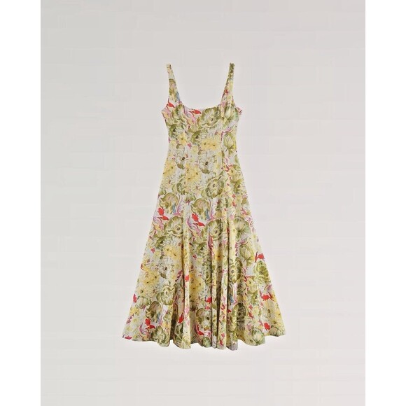 Zara Dresses & Skirts - ZARA NWT ZW Collection Linen Print Dress Multicolor Womens $129 MRSP Size XL